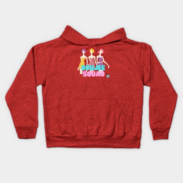 Cute Girl Squad Kids Hoodie by ClocknLife